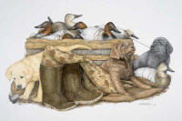 Mosby's Waders -- Wildlife Art by Cary Savage Ingram